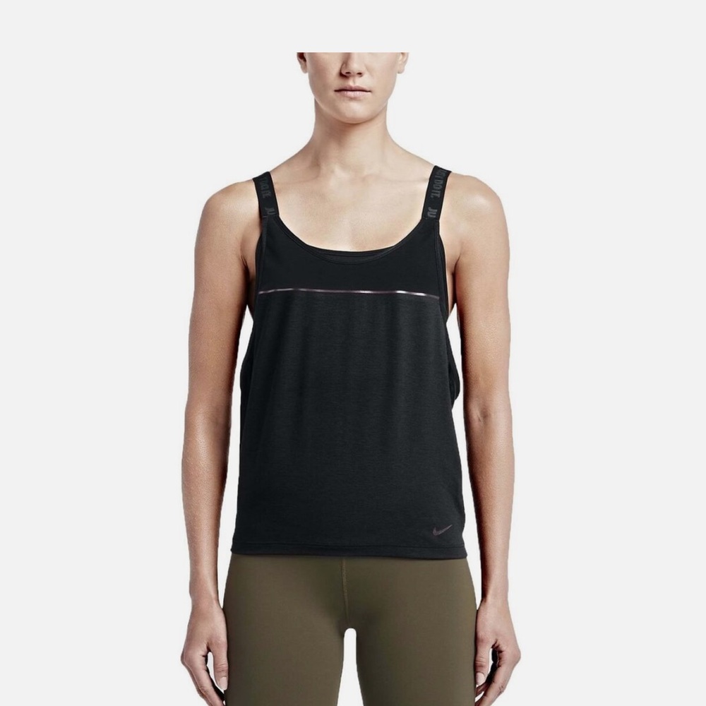 🚨3 for $25 FLASH SALE! Nike Dri-Fit Woven 2-in-1 Training Sports Top Black